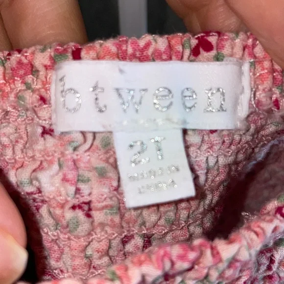 btween Pink and Red Floral matching suit - Picture 5 of 6